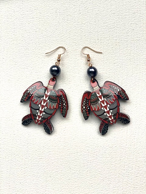 Pendientes Hawainos Diseño Tortuga